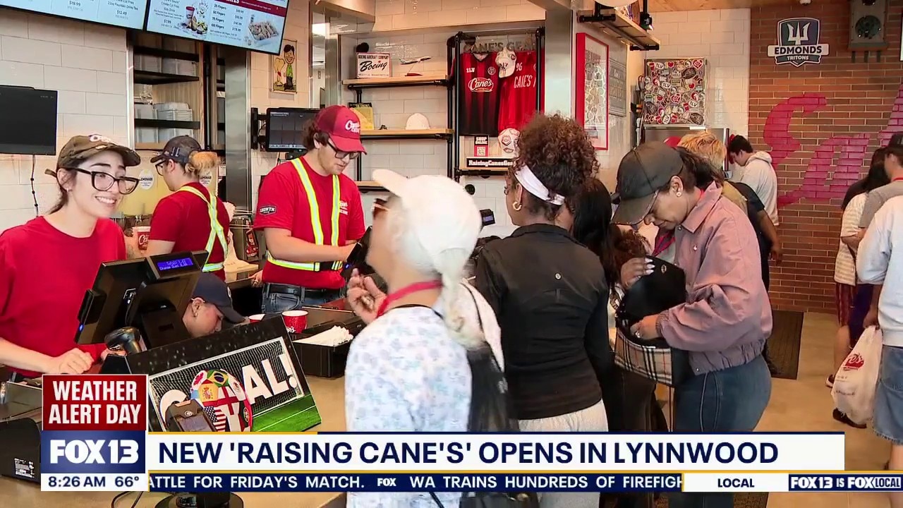 New ‘Raising Cane's’ opens in Lynnwood, WA