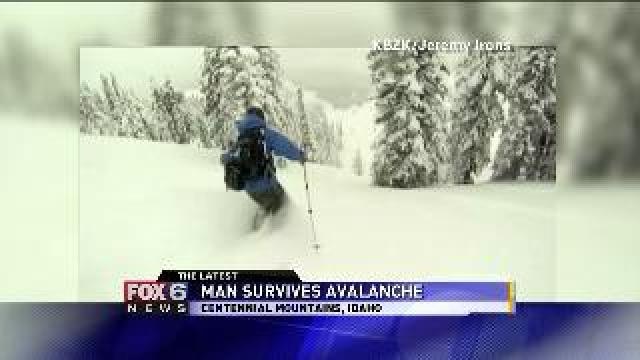 Man survives avalanche