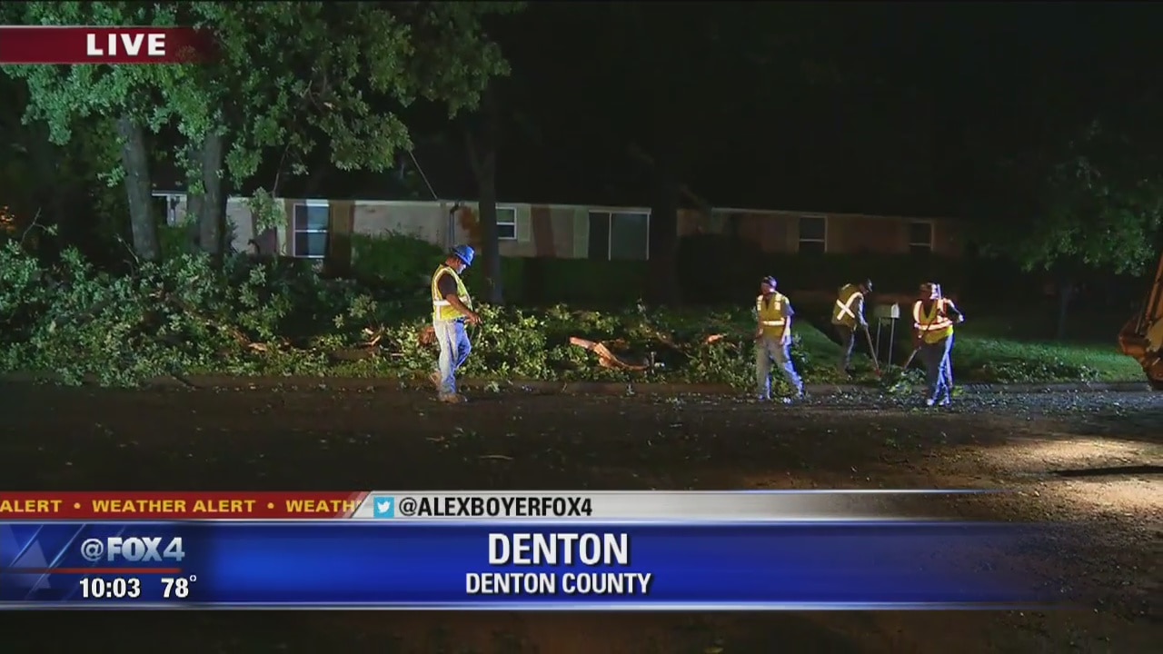 Damage in Tarrant, Denton County after Tuesday's severe storms