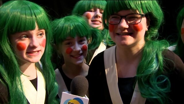 Kramp meets the cast of Willy Wonka