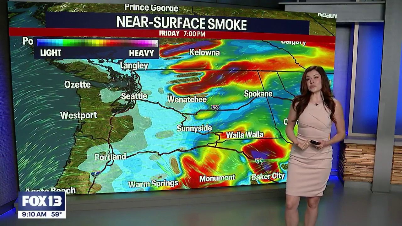 WA smoke forecast for Friday, July 24