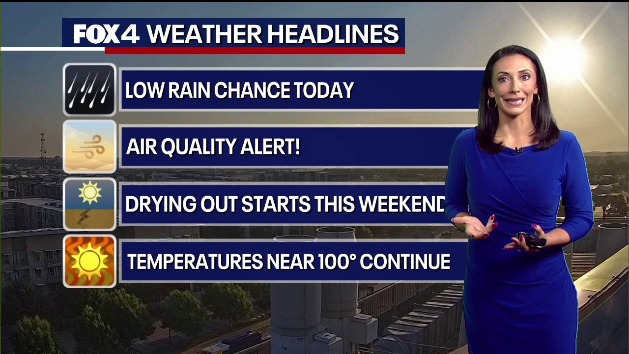 Dallas Weather: Aug. 27 morning forecast