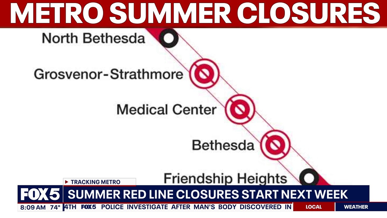 Tracking Metro’s summer 2026 Red Line closures
