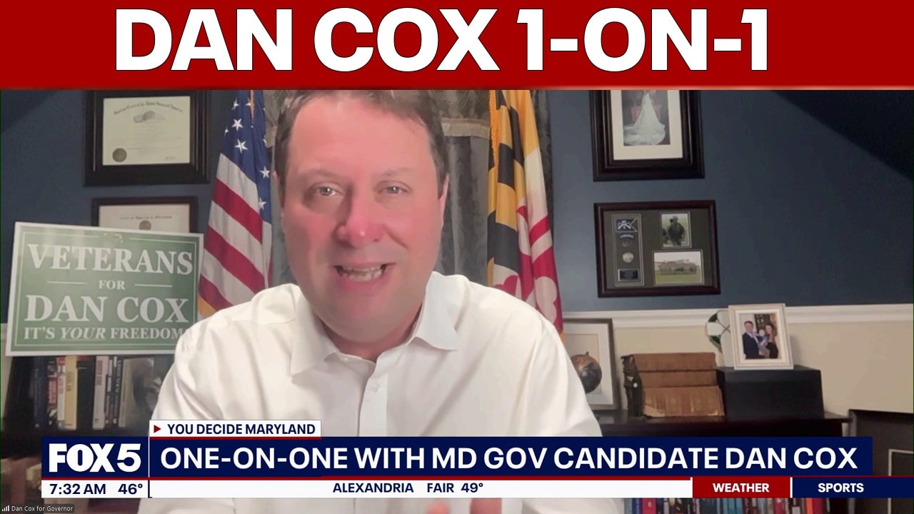 Dan Cox speaks with FOX 5 as Election Day approaches
