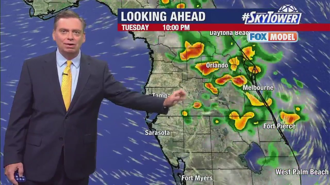 Monday evening forecast