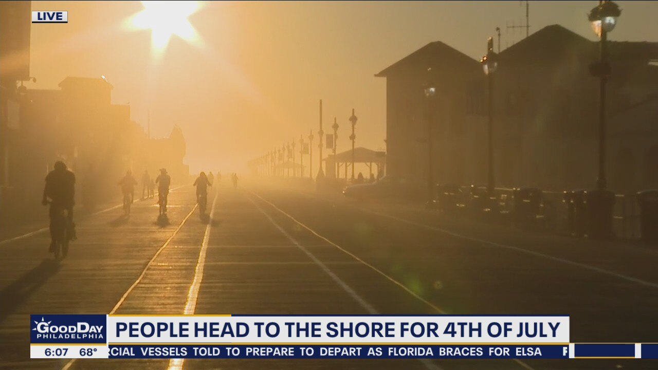 People head to the shore for 4th of July