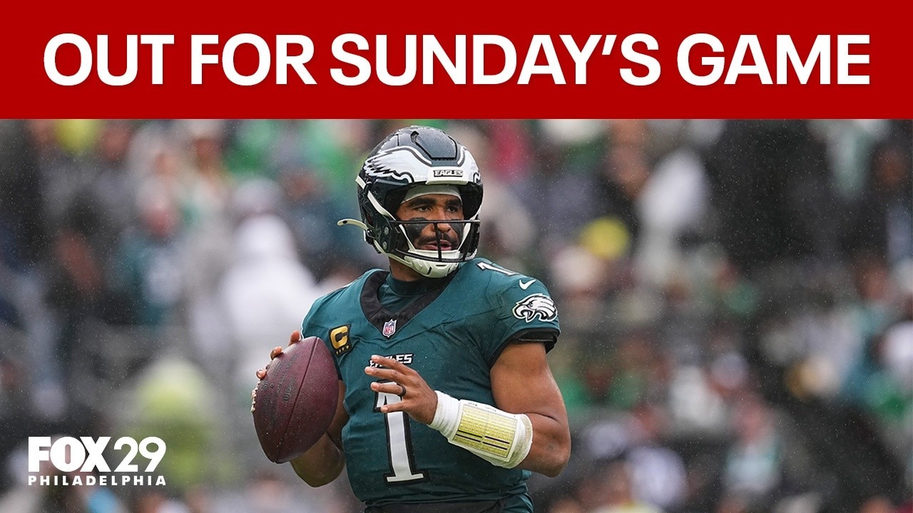 Eagles QB Jalen Hurts ruled out Sunday due to blood clot in calf