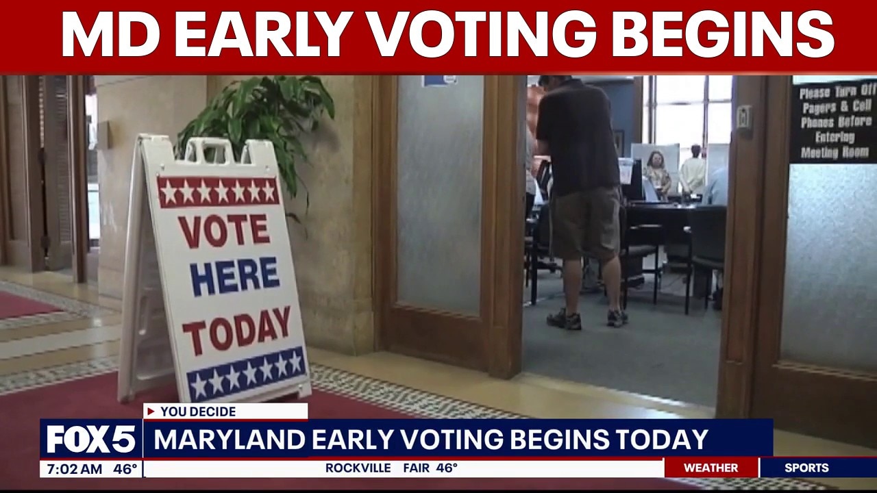 Maryland early voting begins
