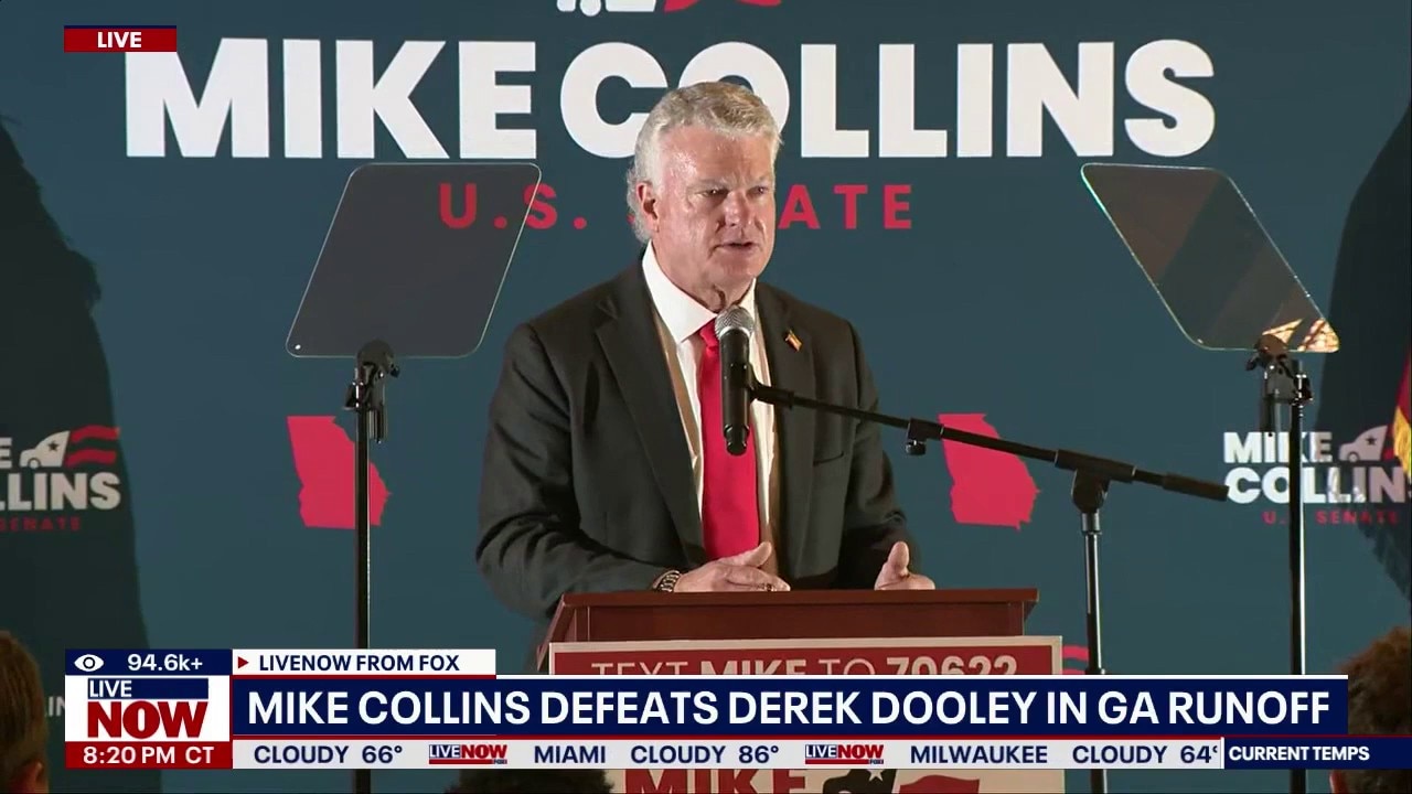 Trump-backed Collins wins GOP Senate nomination in GA