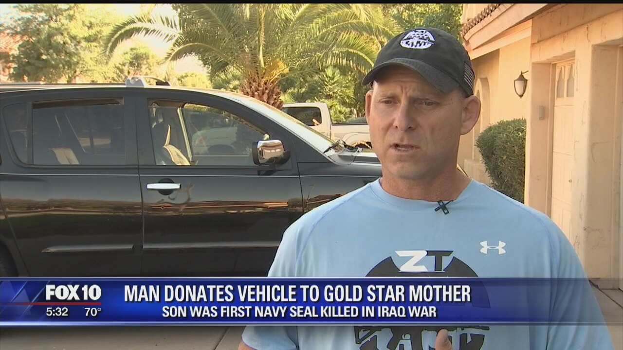 Man inspired to help veterans, donates car