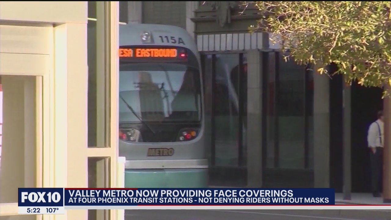 Valley Metro now providing face coverings at 4 Phoenix transit stations