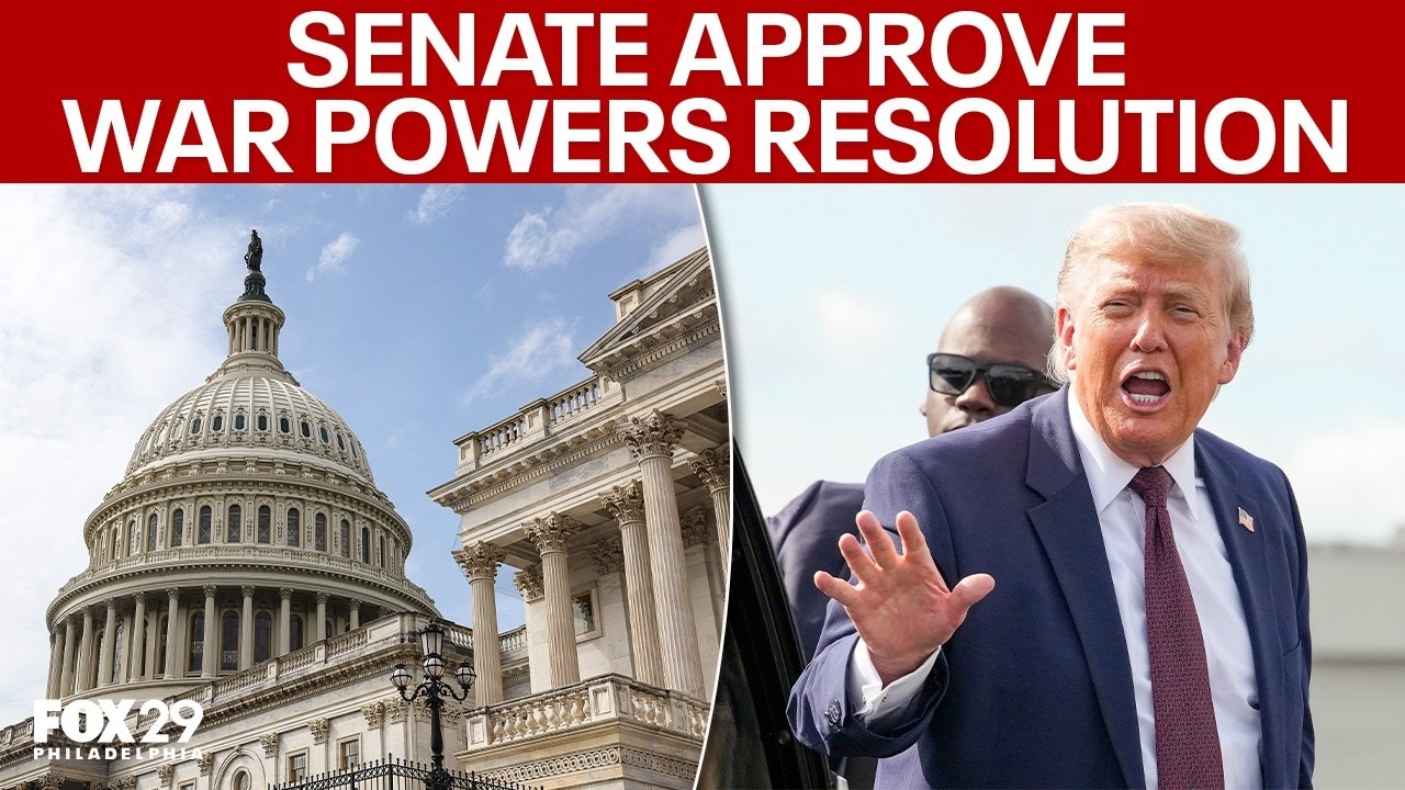 Senate OKs war powers resolution for the 1st time