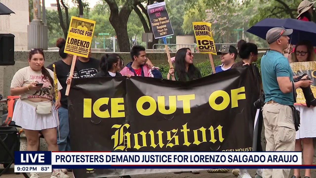 Protestors demand justice for Lorenzo Salgado Araujo