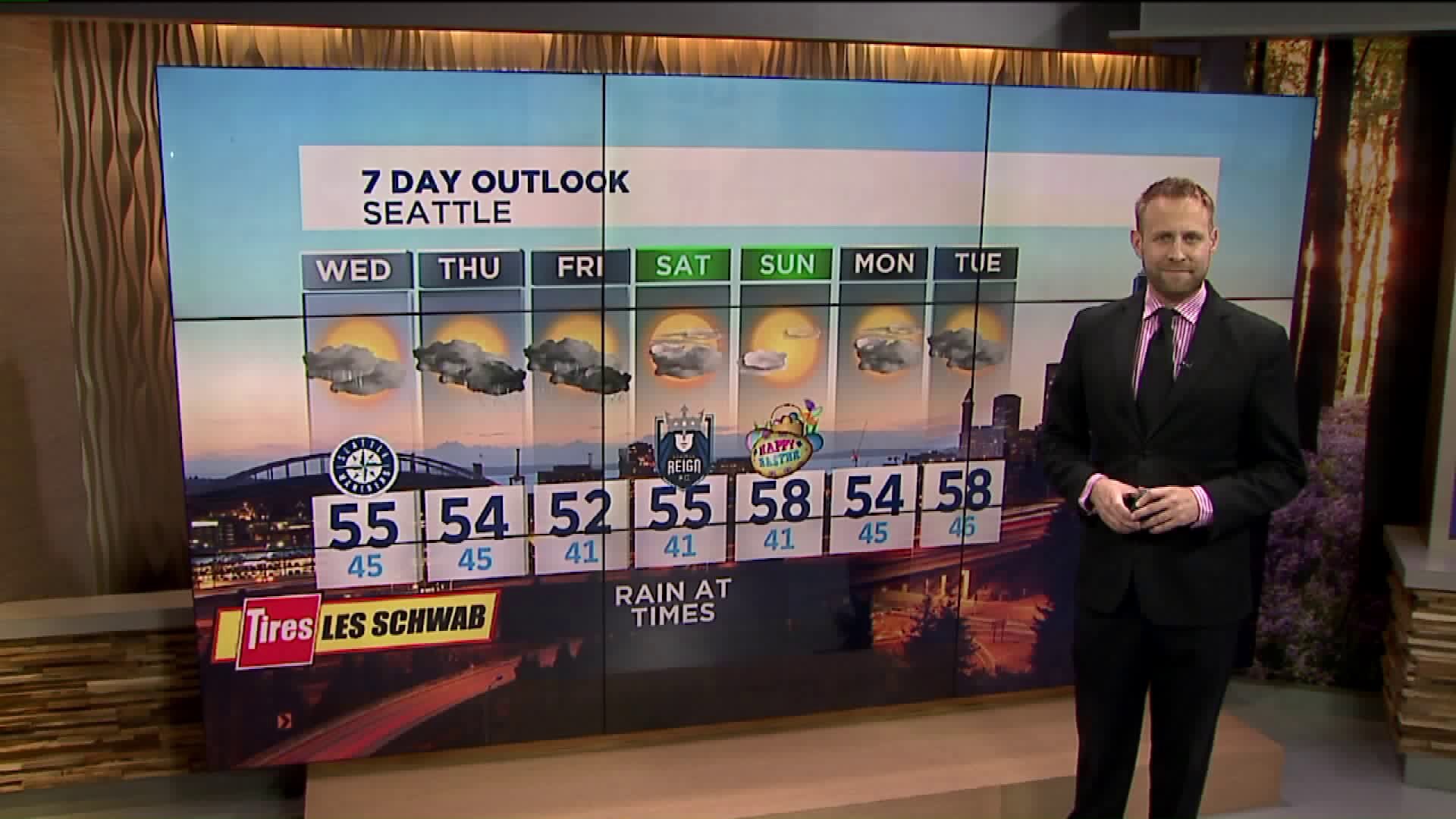Q13 News evening weather forecast