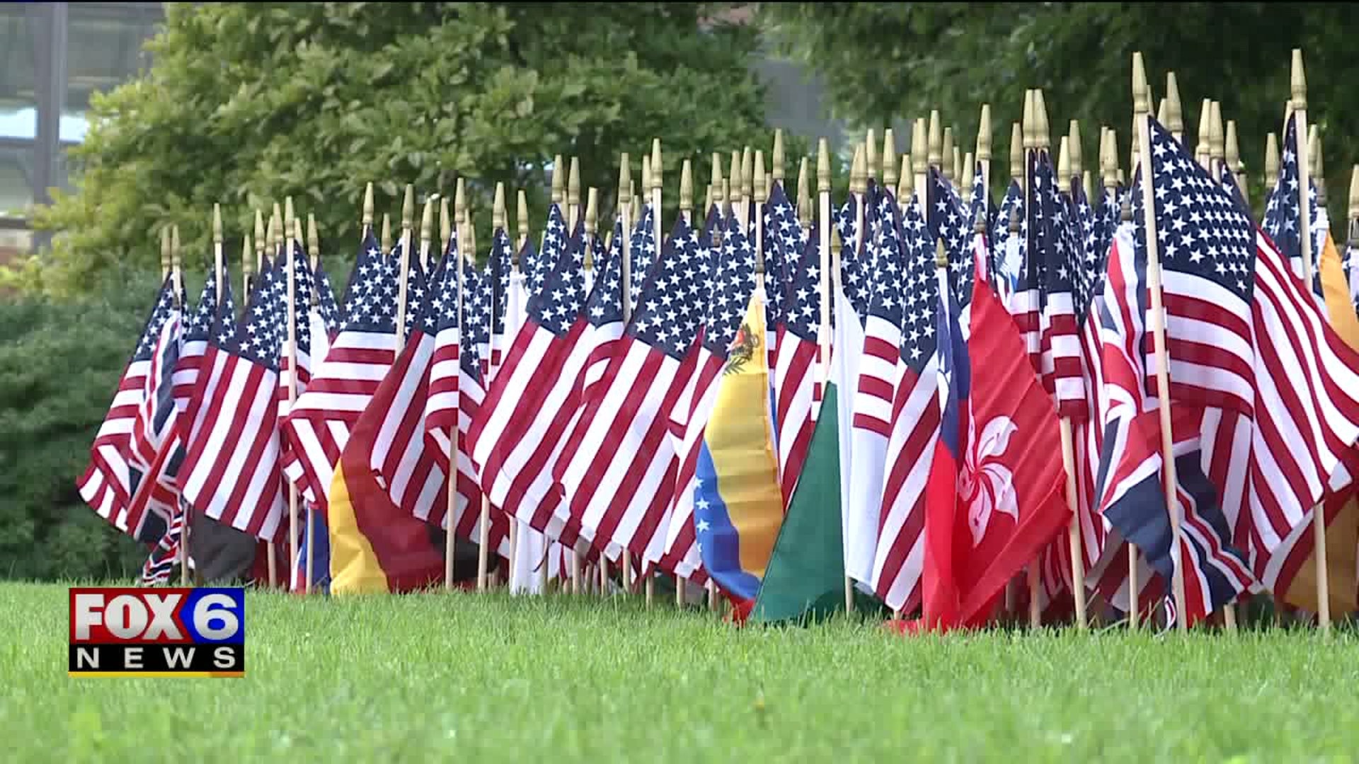 9/11 memorial at UWM