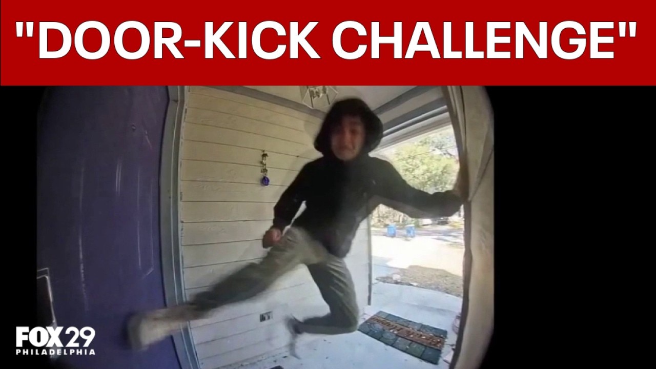 Teens accused of damaging homes in viral door kick challenge