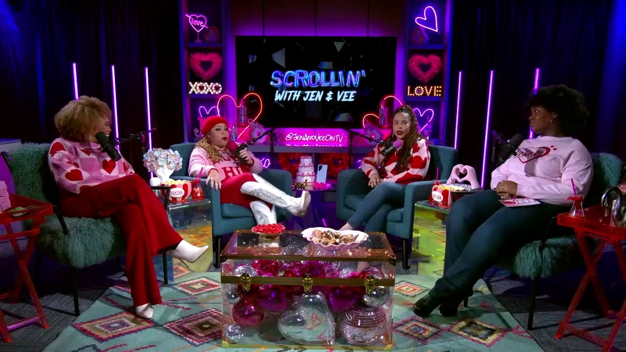 Galentines Night Pt 1 | Scrollin' With Jen & Vee