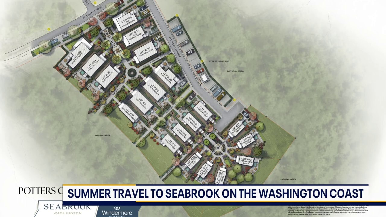 Summer travel to Seabrook on Washington coast