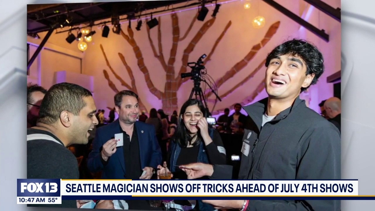 Seattle magician shows off tricks on Good Day Seattle