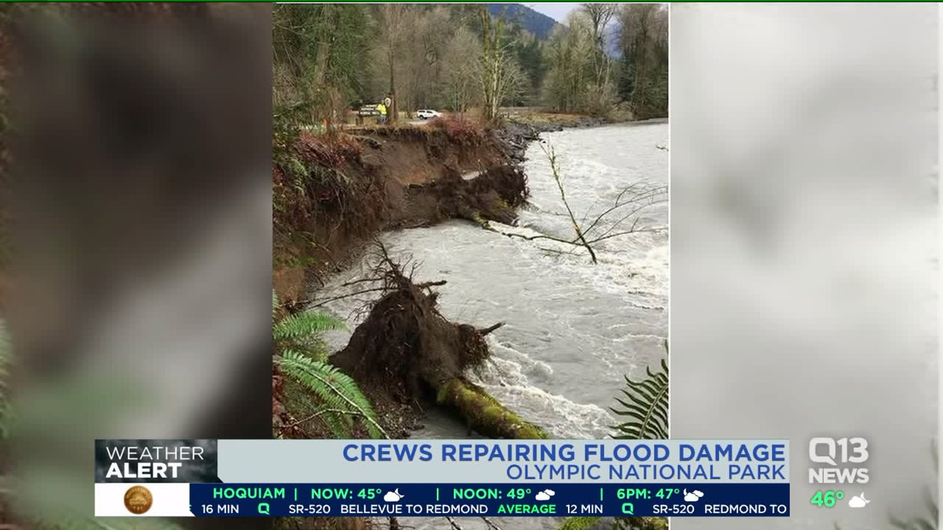 Flood damage at Olympic National Park