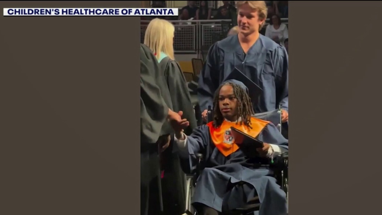 Cobb County teen graduates after horrific car crash
