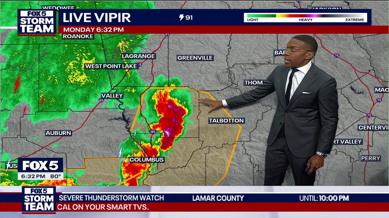 Monday evening forecast
