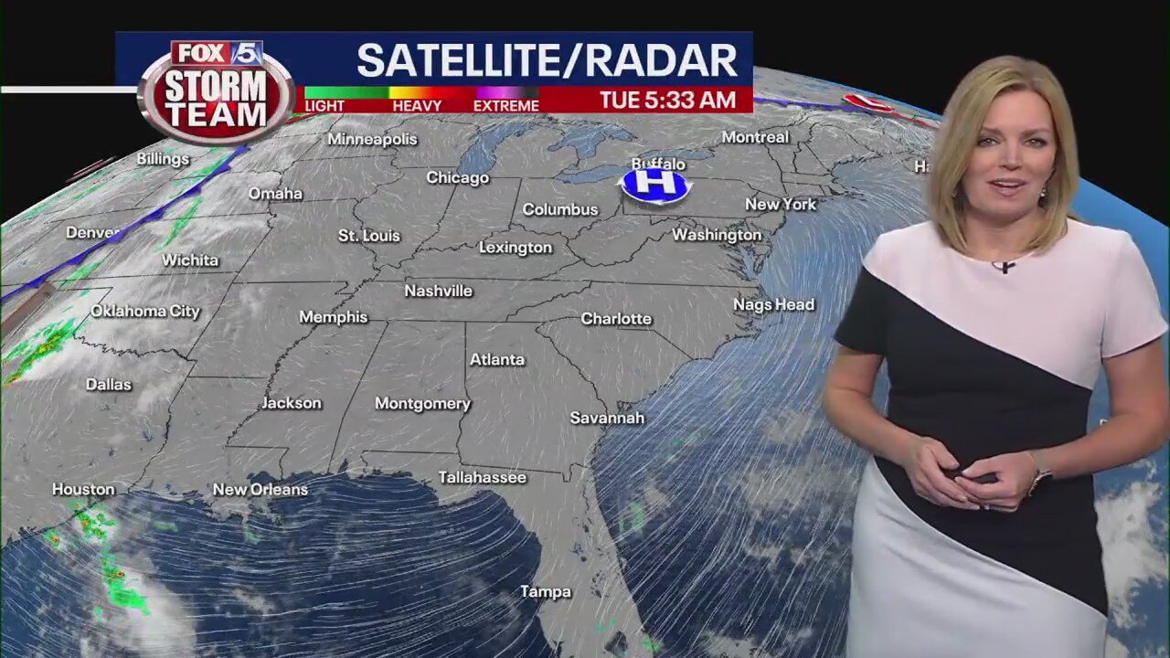 Tuesday morning weather forecast