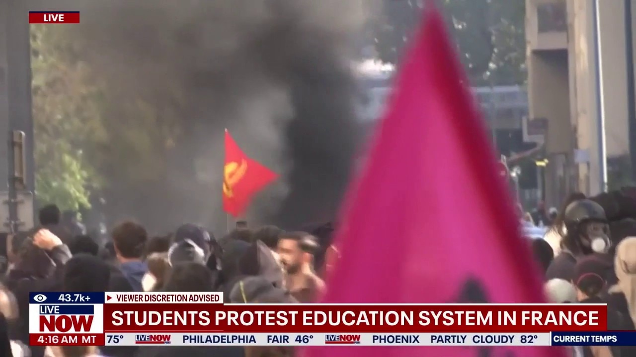France student protests turn violent over education