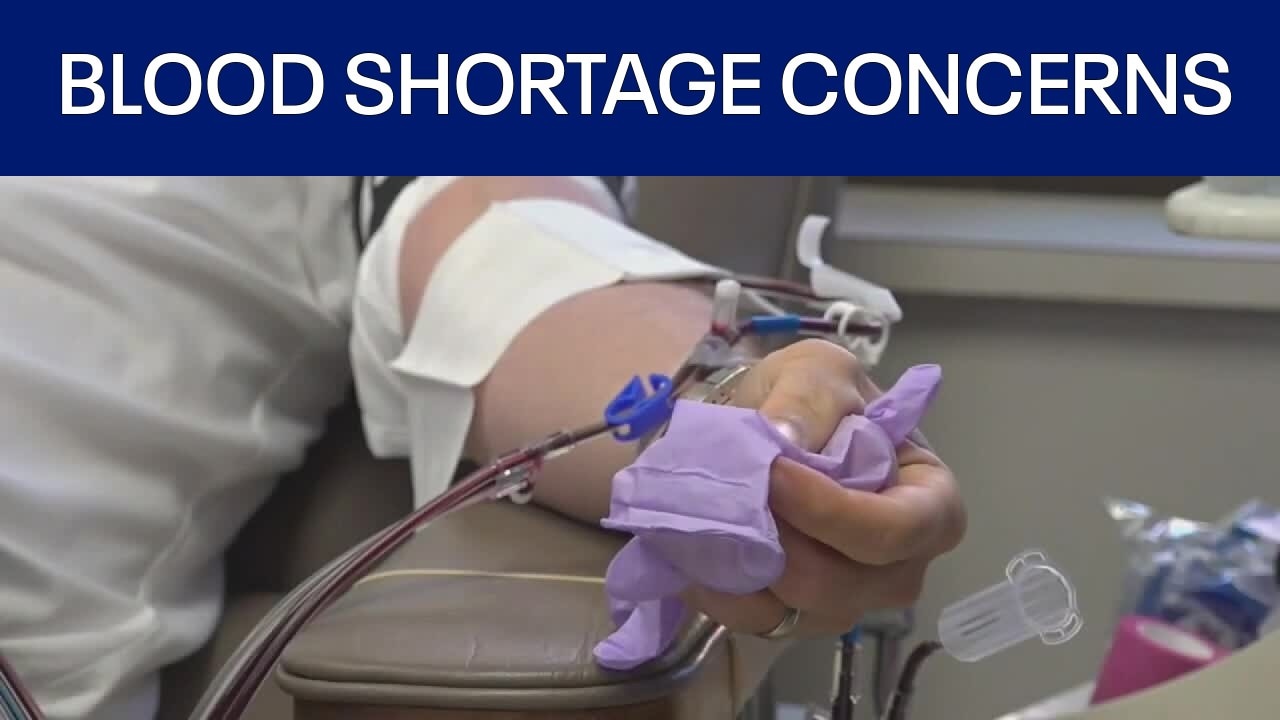 Blood shortages worry American Red Cross 