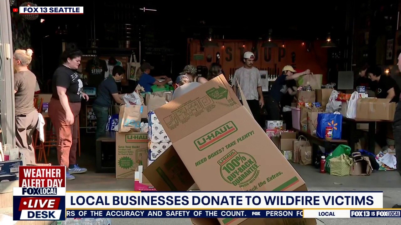 Local businesses donating resources to WA wildfire victims