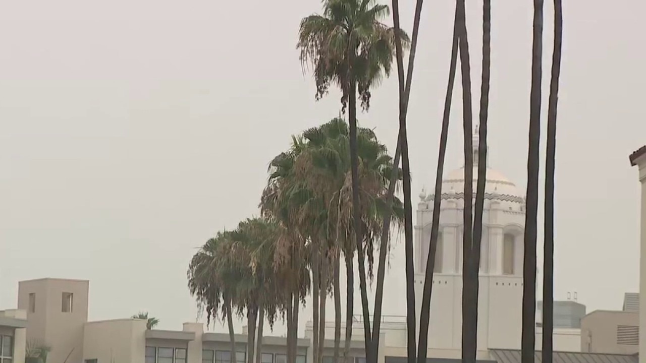 Smoky air across Los Angeles after Boyle Heights fire