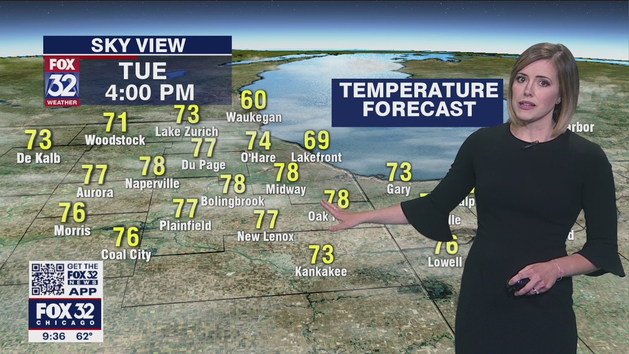 10 p.m. forecast for Chicagoland on May 17