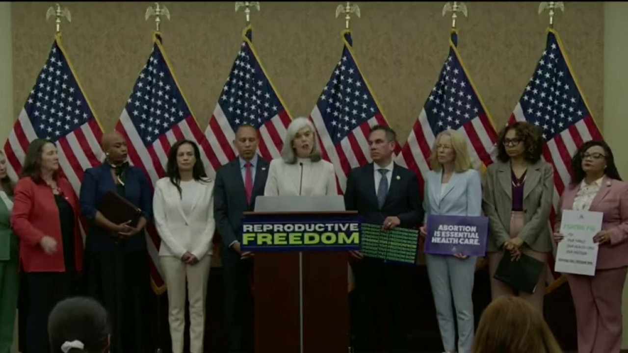 Democrats mark anniversary of overturning of Roe v. Wade