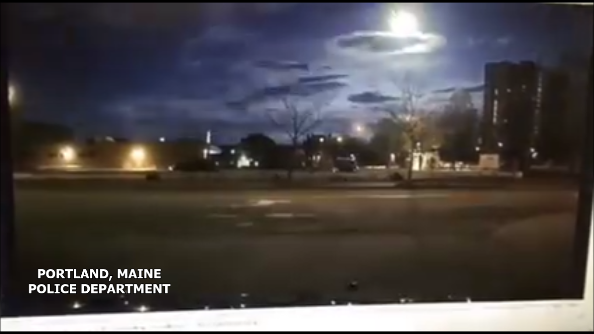 Fiery meteor caught on video streaking across northeastern U.S. sky