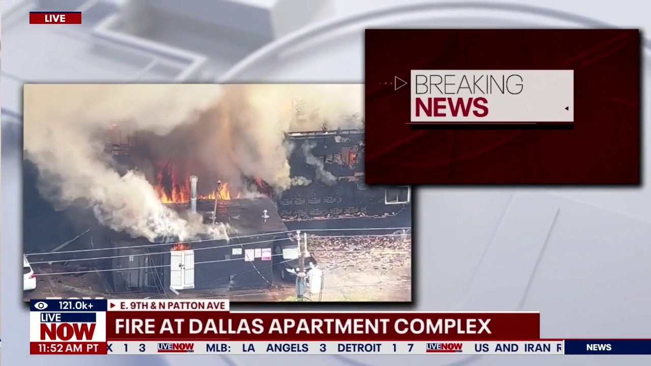 Explosion, massive fire at Dallas apartment complex