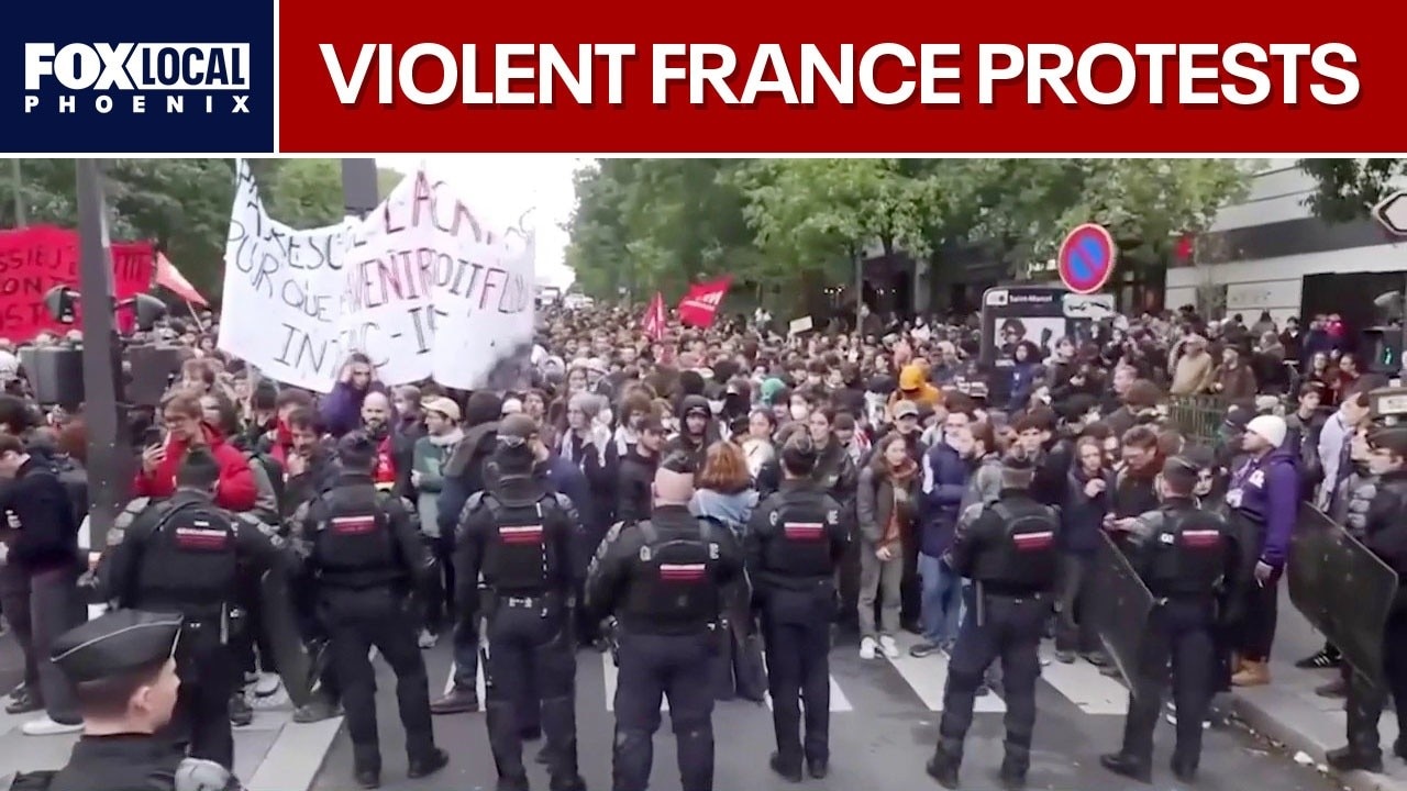 France protests resume following severe weekend riots