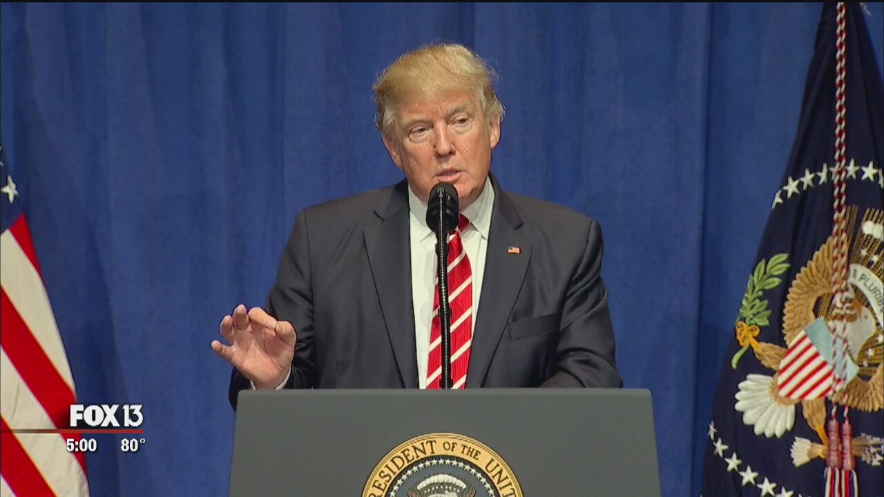 President Trump at MacDill