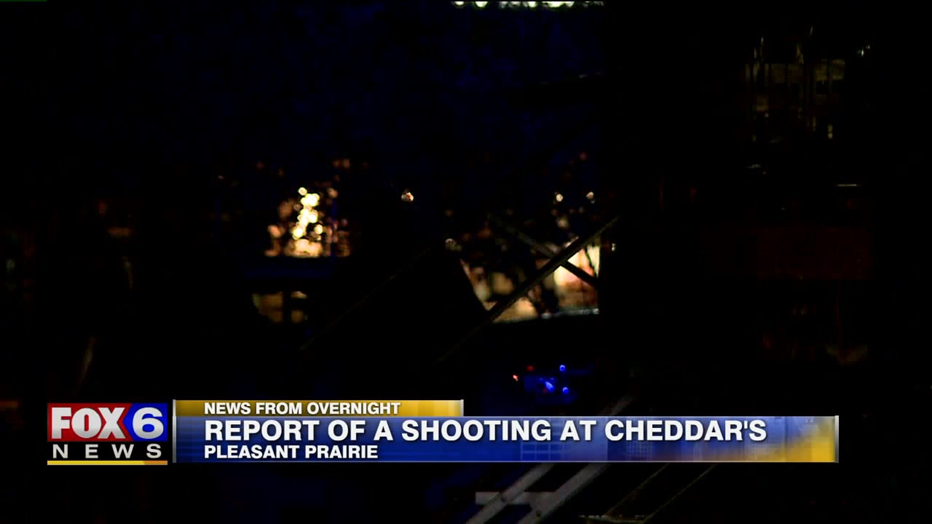 Report of shooting at Cheddar`s restaurant