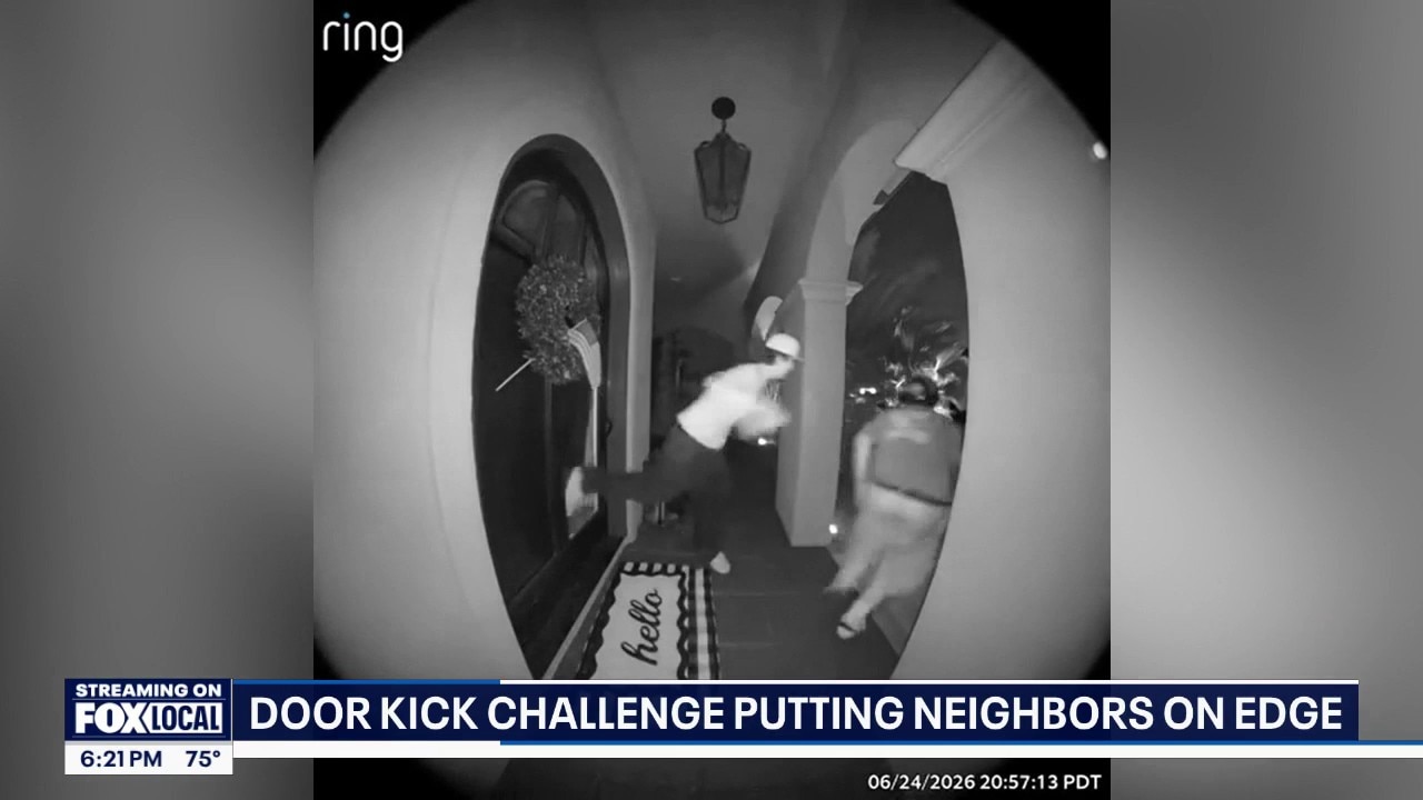 'Door kick challenge' puts neighbors on edge