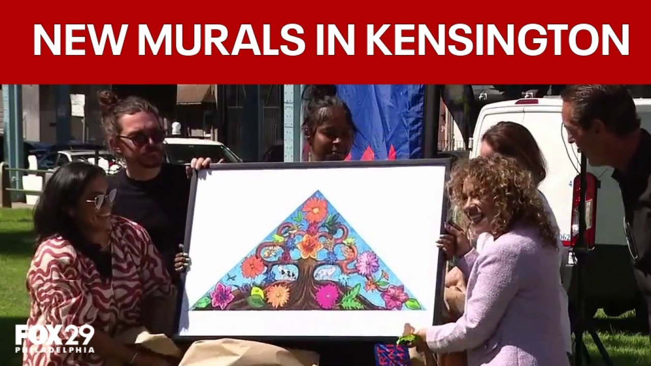 400 new murals brighten Kensington under Market-Frankford line