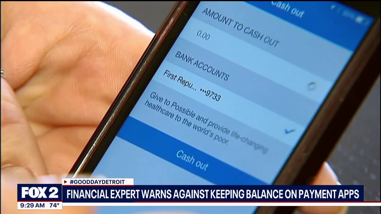 Financial expert warns against keeping money on payment apps