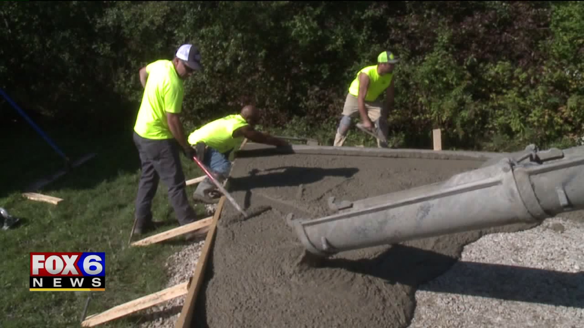 Community provides new driveway for Franklin flood victim who lost son