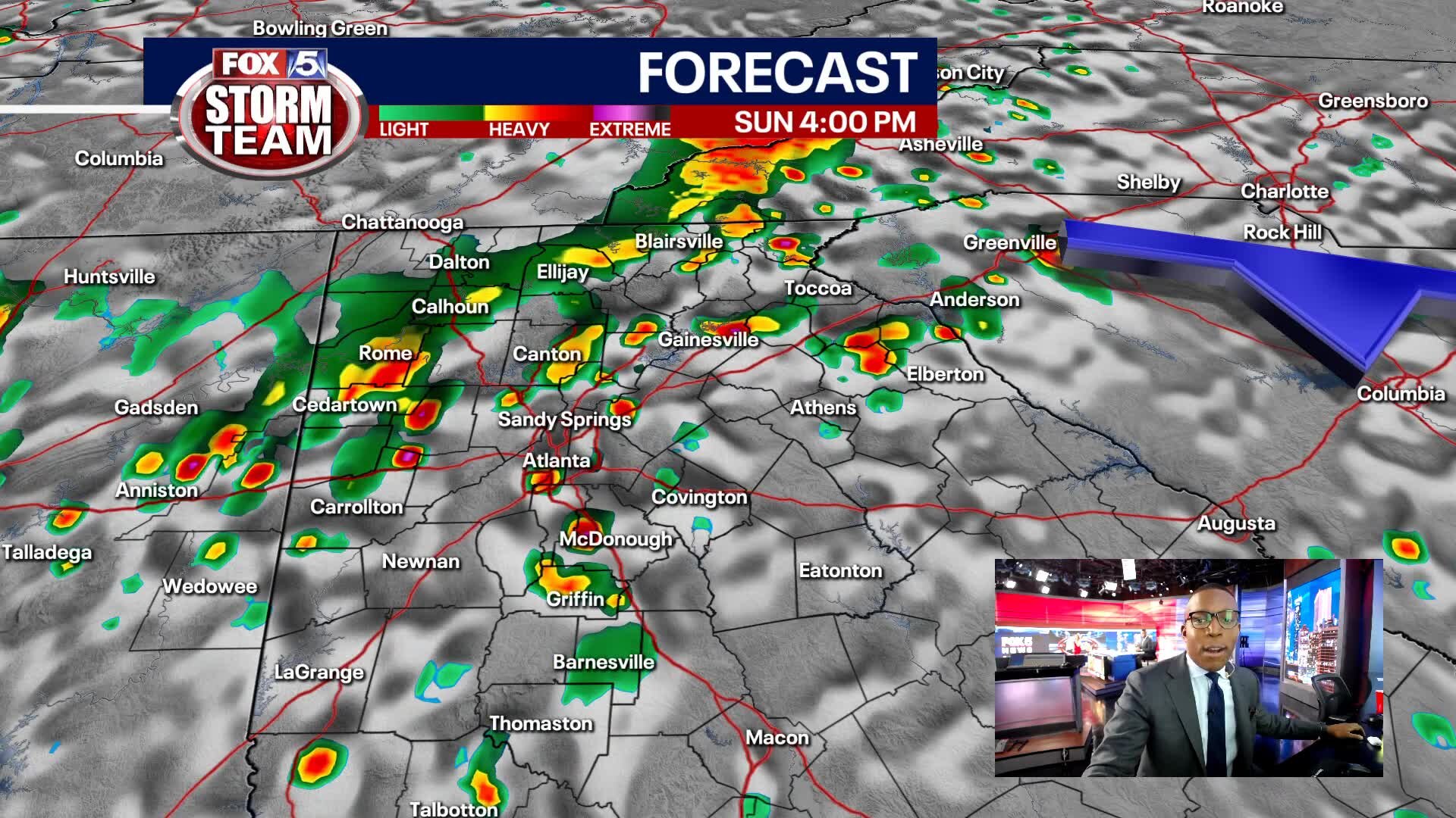 Saturday Evening Forecast