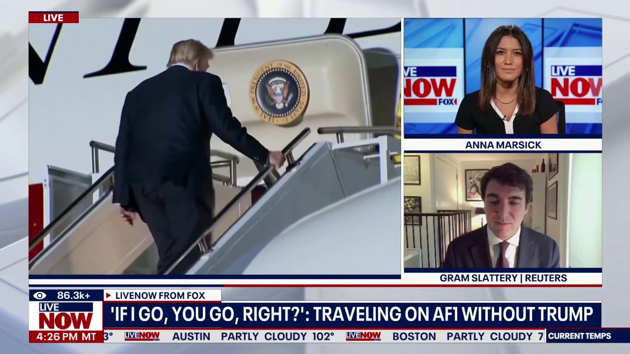 Traveling on AF1 without President Trump