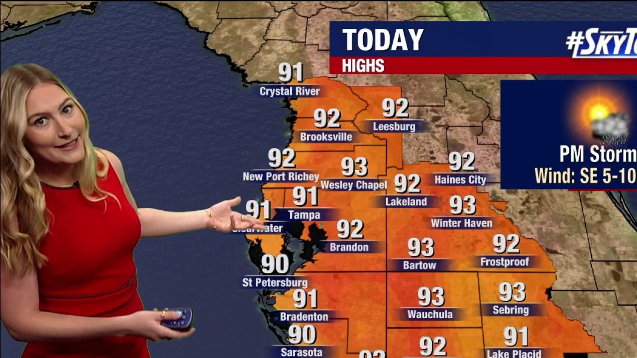 Tampa weather | Monday afternoon forecast