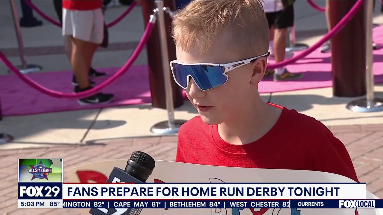Fans prepare for Home Run Derby in Philly Monday night