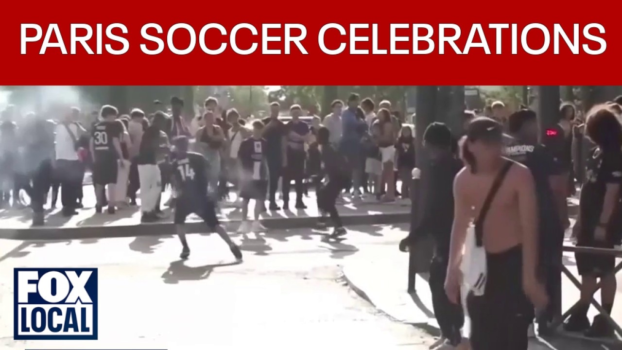 Hundreds arrested in Paris soccer celebrations