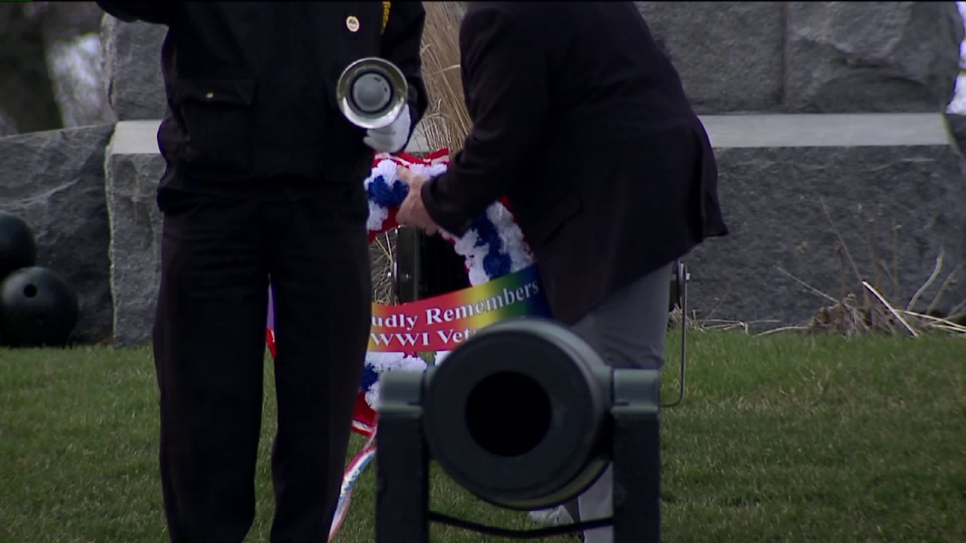 Wood National Cemetery WWI ceremony