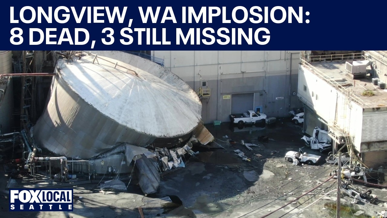 Crews recover remains of 6 of 9 workers missing after WA chemical tank rupture