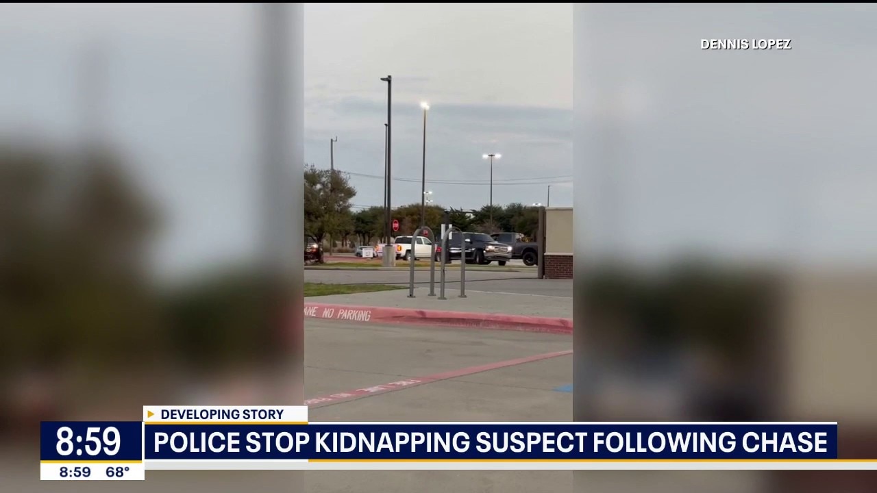 Burleson police stop kidnapping suspect following chase